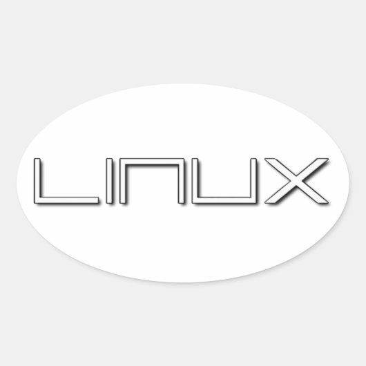 LINUX 楕円形シール (正面)