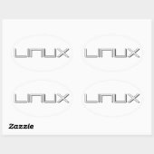 LINUX 楕円形シール (シート)