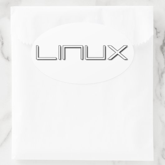 LINUX 楕円形シール (バッグ)
