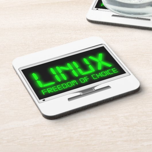 Linux – 自由な選択 コースター (左側)