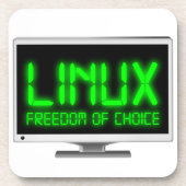 Linux – 自由な選択 コースター (正面)