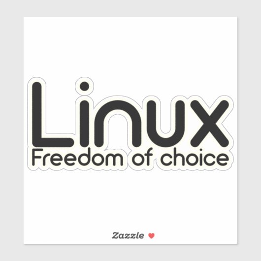 Linux – 自由な選択 シール (シート)