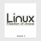 Linux – 自由な選択 シール (シート)