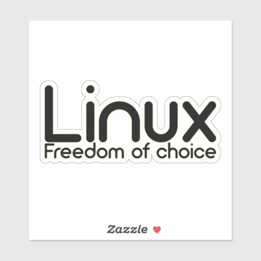 Linux – 自由な選択 シール (シート)