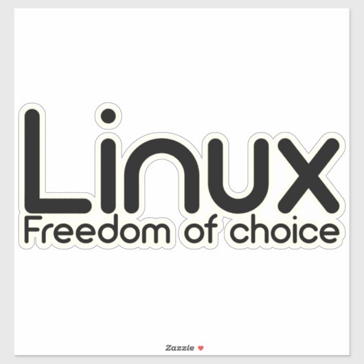 Linux – 自由な選択 シール (シート)