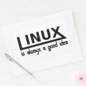 Linux 長方形シール (封筒)