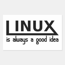 Linux 長方形シール