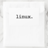 linux 長方形シール (バッグ)
