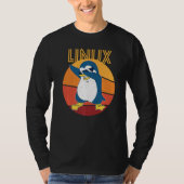 Linux Admin Cool Penguin Nerd Informatics Premium Tシャツ (正面)