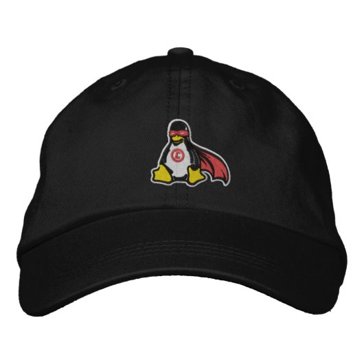 Linux Avenger Penguin Hat 刺繍入りキャップ (正面)