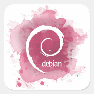 Linux Debian スクエアシール