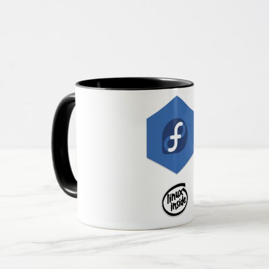 Linux Fedora Mug マグカップ (正面左)