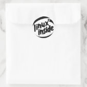 Linux inside ラウンドシール (バッグ)