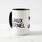 LINUX KERNEL "WE DO NOT BREAK USERSPACE!" マグカップ (正面左)