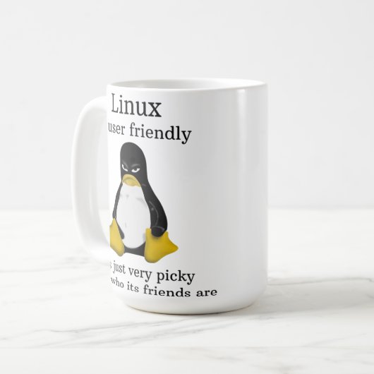 Linux Limited Edition  コーヒーマグカップ (正面左)