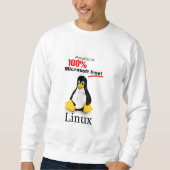Linux Men's Basic長袖- Microsoft Free スウェットシャツ (正面)