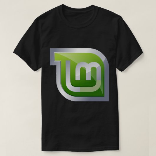 Linux MintフィッティングTシャツ Tシャツ (デザイン正面)
