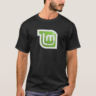 Linux - MINTフロント&バックTシャツ Tシャツ
