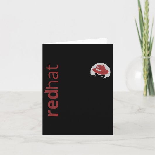 Linux Red Hat Fan Tee Tux PenguinオープンソースOs L カード (正面)
