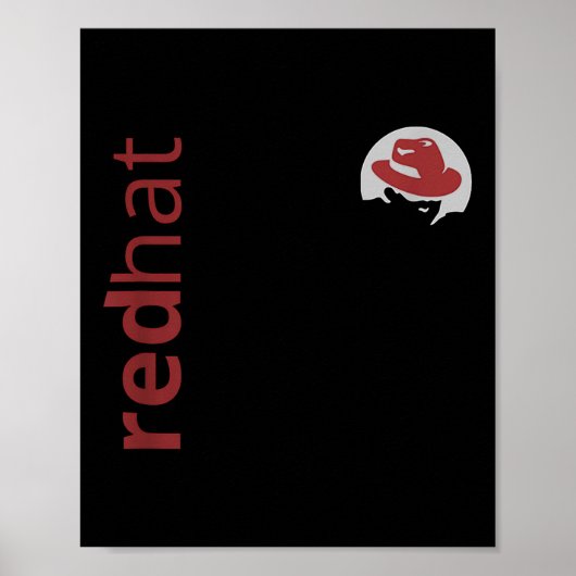 Linux Red Hat Fan Tee Tux PenguinオープンソースOs L ポスター (正面)