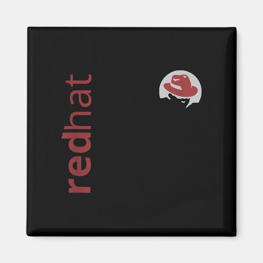 Linux Red Hat Fan Tee Tux PenguinオープンソースOs L マグネット (正面)