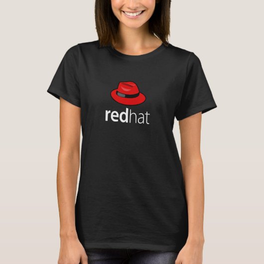 Linux redhat lover tee Penguin TuxオープンソースOs Tシャツ (正面)