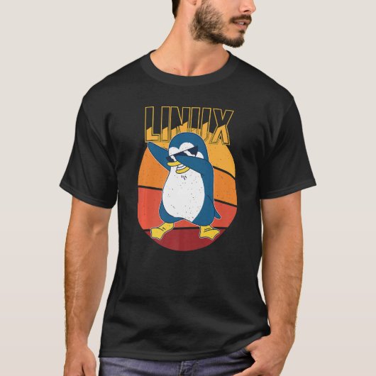 Linux Root Admin Penguin情クール報学おたく前 Tシャツ (正面)
