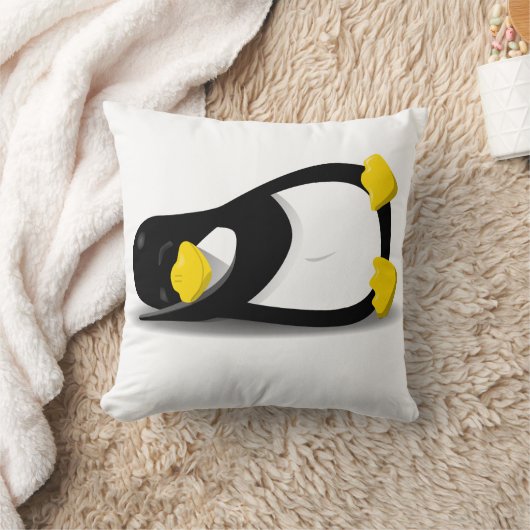 Linux Sleepy Tux pillow クッション (ブランケット)