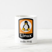 Linux - sudo Mug コーヒーマグカップ (中央)