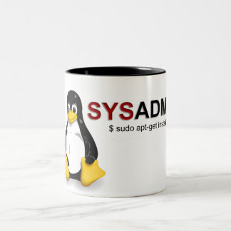 Linux Sys Admin ツートーンマグカップ