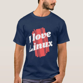 Linux Tシャツが大好き Tシャツ