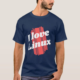 Linux Tシャツが大好き Tシャツ