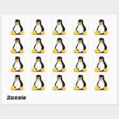 Linux Tux製品 スクエアシール (シート)
