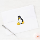 Linux Tux製品 スクエアシール (封筒)