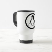 Linux Tux Mug トラベルマグ (正面左)