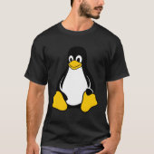 Linux Tux Penguinオープンソースおたくギーク Tシャツ (正面)