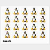 Linux Tux the Penguin スクエアシール (シート)