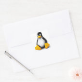 Linux Tux the Penguin スクエアシール (封筒)