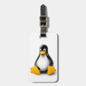 Linux Tux the Penguin ラゲッジタグ (正面縦)
