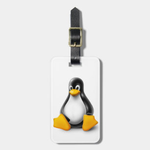 Linux Tux the Penguin ラゲッジタグ