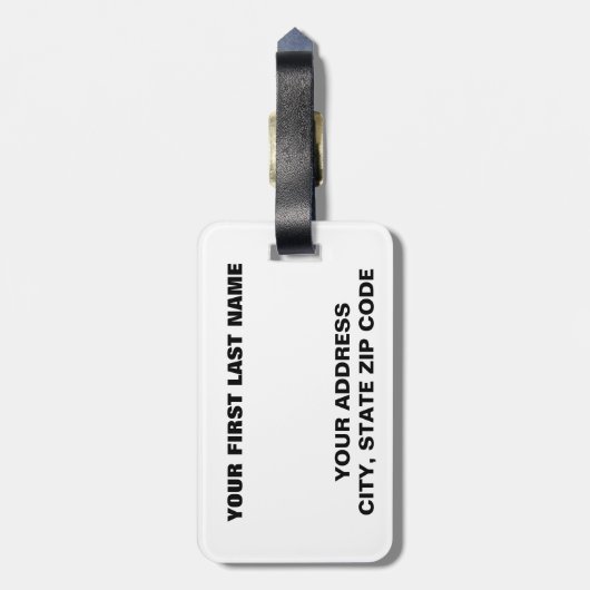 Linux Tux the Penguin ラゲッジタグ (裏面縦)