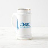 LINUX Unplugged Beer Stein ビールジョッキ (正面左)