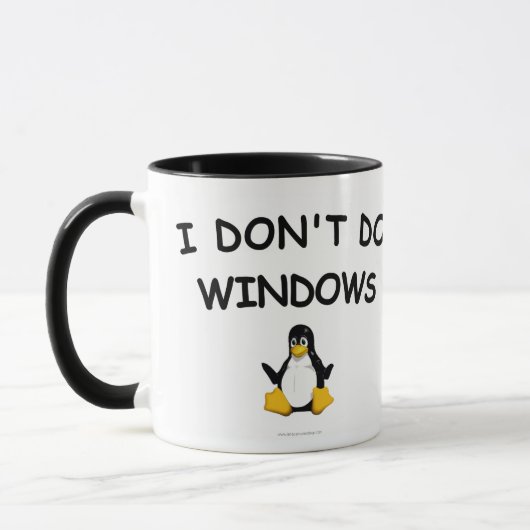LinuxDontはWindowsのマグをします マグカップ (左)