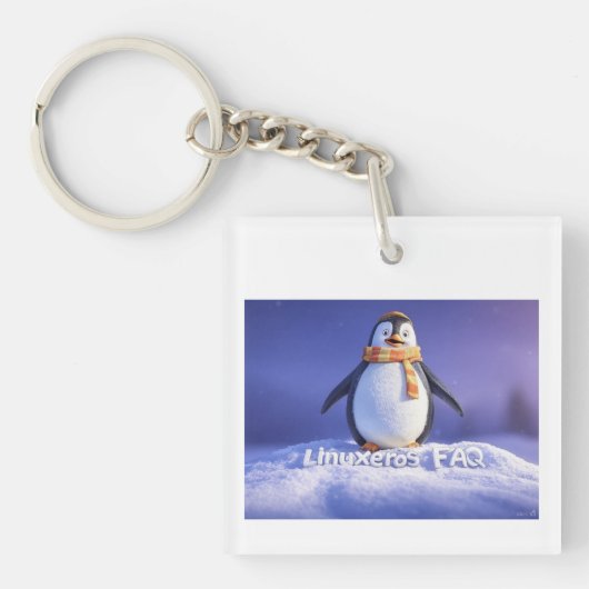 LinuxerosのFAQ キーホルダー (正面)