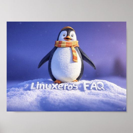 LinuxerosのFAQ ポスター (正面)