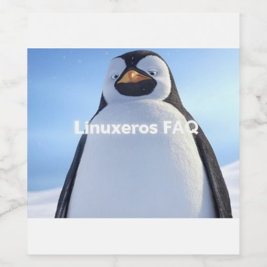 LinuxerosのFAQ ワインラベル (シングルラベル)