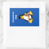 LinuxerosのFAQ 長方形シール (バッグ)