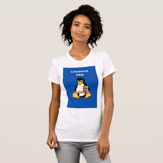 LinuxerosのFAQ Tシャツ (正面フル)