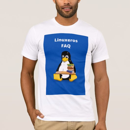 LinuxerosのFAQ Tシャツ (正面)