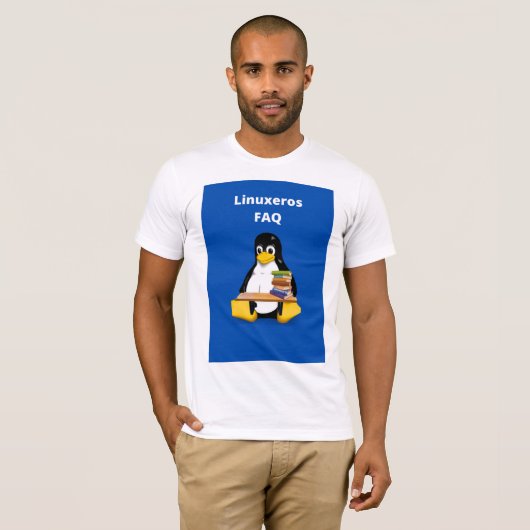 LinuxerosのFAQ Tシャツ (正面フル)